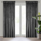 Zasłona Rosa czarna 140x270 model standard