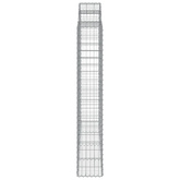Kosze gabionowe, 5 szt, 200x30x180/200 cm, galwanizowane żelazo