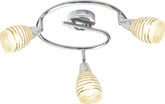 Lampa sufitowa Jubilat spot ze szklanymi kloszami regulowana 3-punktowa do salonu