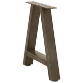 Nogi do stolika kawowego w kształcie litery A 2 szt. 38x(42-43) cm Stal