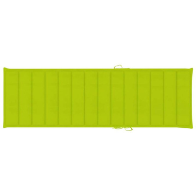 vidaXL Ogrodowy leżak z poduszką, lite drewno akacjowe