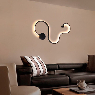 Nowoczesny kinkiet LED Abruzzo Wave 40W 3000K 85cm 2800K