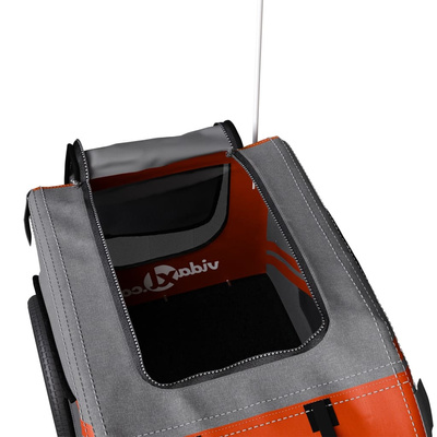 Przyczepka rowerowa dla zwierząt, tkanina Oxford i żelazo