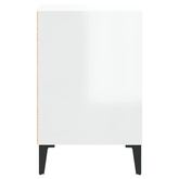 vidaXL Szafka pod TV, wysoki połysk, biała, 100x35x55 cm