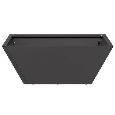 Doniczka ogrodowa 5 pcs Czarny 40 x 40 x 15 cm Stal zimnogięta