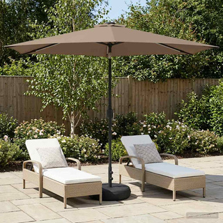Parasol ogrodowy z oświetleniem LED i podstawą 300 x 300 cm