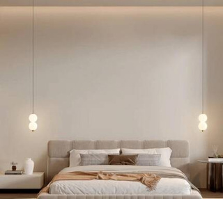 Nowoczesna minimalistyczna sferyczna lampa wisząca DUO GOLD
