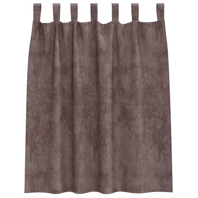 Zasłony z weluru z zasłonami 2 pcs Brązowy 140 x 140 cm Aksamit