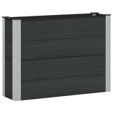 Podniesiona rabata ogrodowa Czarny 100 x 30 x 72 cm