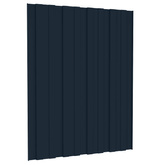 Panel dachowy 12 pcs antracytowy 60 x 45 cm Stal galwanizowana