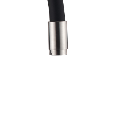 Bateria zlew. silva z elastyczną wylewką, inox / czarny BZ-86-043-L Invena