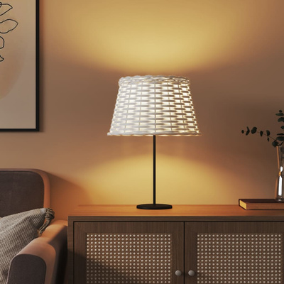 Klosz do lampy, biały, Ø38x23 cm, wiklina