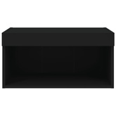 vidaXL Szafka pod TV, z oświetleniem LED, czarna, 60x30x30 cm