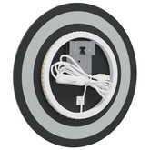 vidaXL Lustro łazienkowe z LED, okrągłe, 30 cm