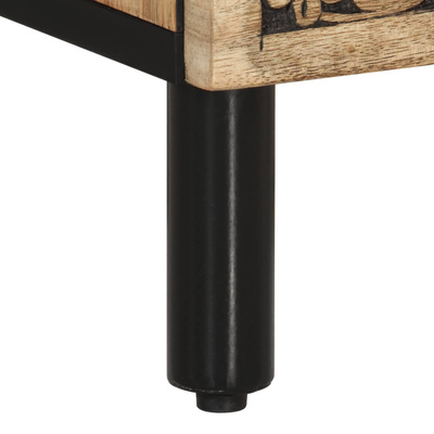 Szafka nocna, 50x33x60 cm, lite drewno mango