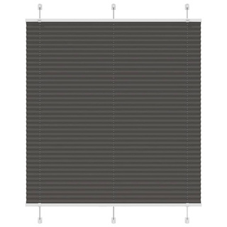 Roleta plisowana czarna 120x150 cm Szerokość tkaniny 119,4 cm