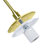 Lampa Wisząca złota Szklana 3x E27 Abruzzo Sfero