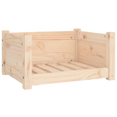 Legowisko dla psa, 55,5x45,5x28 cm, lite drewno sosnowe vidaXL