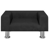 vidaXL Legowisko dla psa, czarne, 50x40x26,5 cm, aksamitne