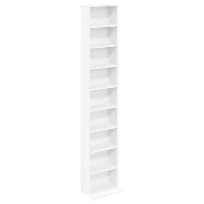 Kabinet na płyty CD 2 szt. Biały 33 x 23,5 x 175 cm