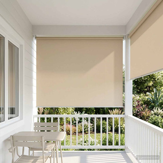 Zewnętrzna roleta przeciwsłoneczna z ochroną UV Beżowy