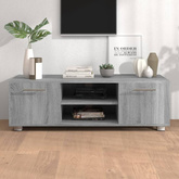 vidaXL Szafka pod TV, szary dąb sonoma, 110x40x35 cm