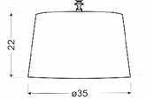Abażur czarny do lampy wiszącej Gillenia 77-98750
