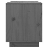 vidaXL Szafka pod TV, szara, 74x35x44 cm, lite drewno sosnowe