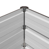 Podniesione Łóżko Ogrodowe brązowy 160 x 80 x 24 cm