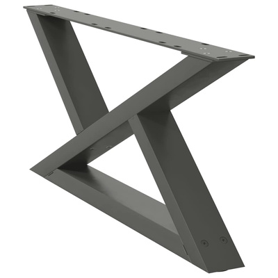 Nogi do stolika kawowego 2 szt. Antracyt 70x(30-31,3) cm Stal