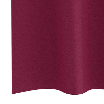 Firany blackout z kółkami 2 pcs Czerwone wino 225 x 140 cm