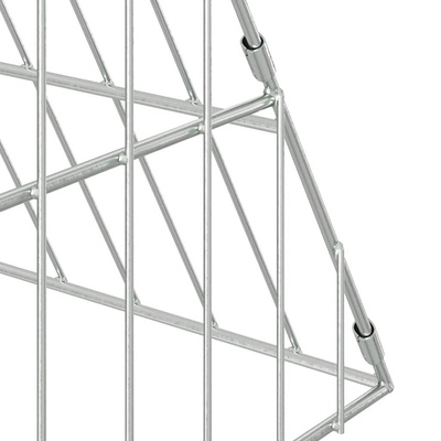 Klatka dla kur srebrny 110 x 100 x 85 cm Stal ocynkowana