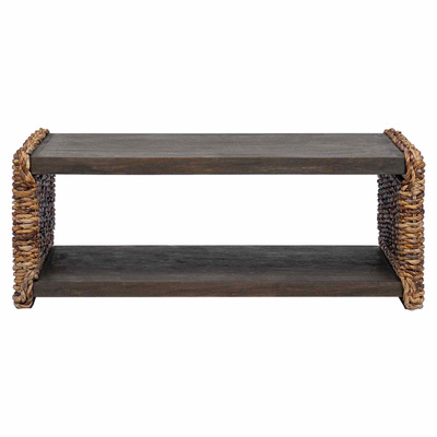 Stolik kawowy Naturalny 90 x 45 x 35 cm Lite drewno mahoniowe