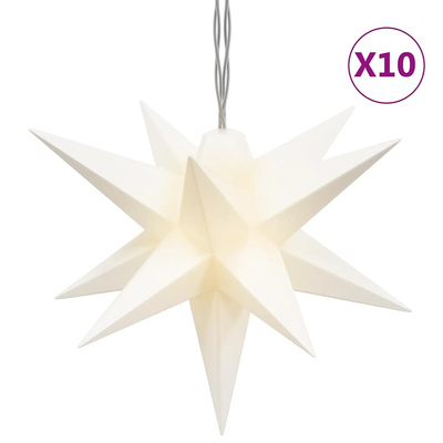 Sznur świecących lampek, 10 LED, białe, 10 cm