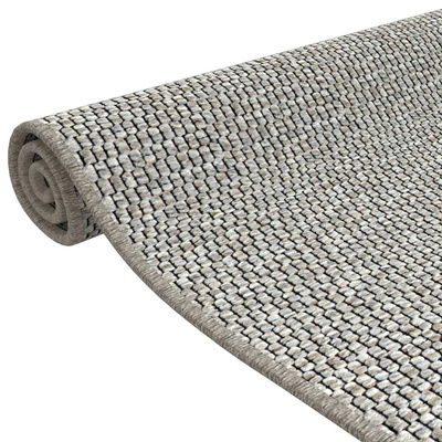 Chodnik, stylizowany na sizal, platina, 50x100 cm