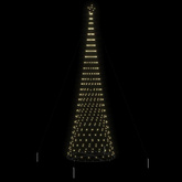 Choinka świąteczna LED z podstawą Ciepła biel 500 cm Metal