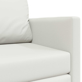 Sofa Bed Biały 124 x 71 x 78 cm Sztuczna skóra