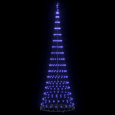 Choinka świąteczna LED z podstawą Niebieski 302,5 cm Metal
