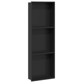 Nisza prysznicowa Czarny 92 x 32 x 10 cm Stal nierdzewna