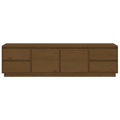 vidaXL Szafka pod TV, miodowy brąz, 176x37x47,5cm, lite drewno sosnowe