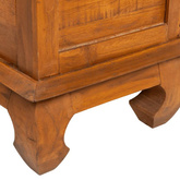 vidaXL Szafka pod TV, 110 x 35 x 40 cm, lite drewno tekowe