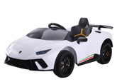 Auto na akumulator Lamborghini Huracan Pilot Światła LED MP3 Białe