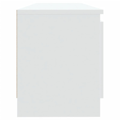 vidaXL Szafka pod TV z oświetleniem LED, biała, 120x30x35,5 cm