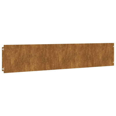 Obrzeża trawnikowe, 10 szt., 20x103 cm, giętkie, stal Corten