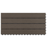 Płytka Tarasowa 6 pcs Ciemny brąz 60 x 30 cm
