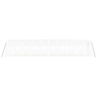 Szklarnia ze stalową ramą, biała, 30 m?, 10x3x2 m