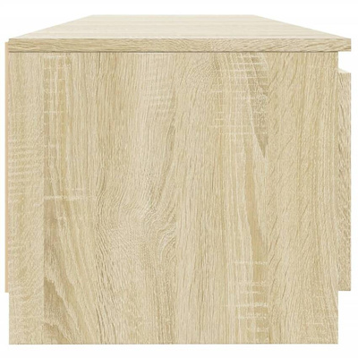 vidaXL Szafka pod TV, z LED, dąb sonoma, 140 x 40 x 35,5 cm
