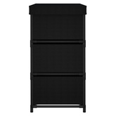 Szafka z 6 szufladami, 55x29x55 cm, szara, stal