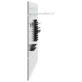 Panel Narzędziowy 2 szt. Szary 100 x 1 x 60 cm Stal