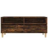 vidaXL Szafka pod TV, przydymiony dąb, 100x34,5x44,5 cm